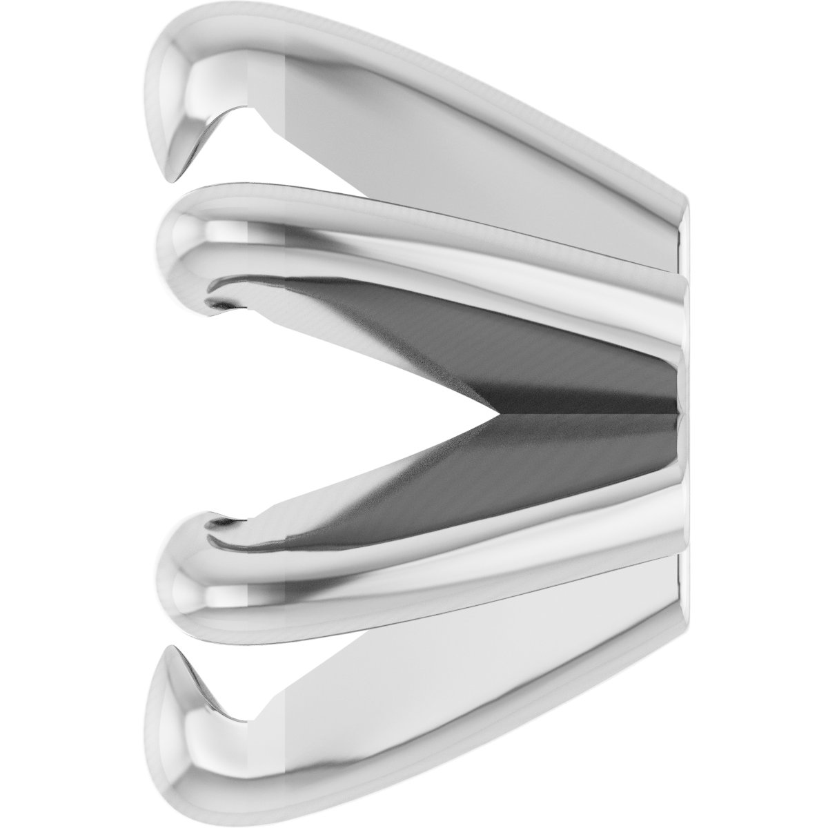 Round 6-Prong Claw Low Earring Setting
