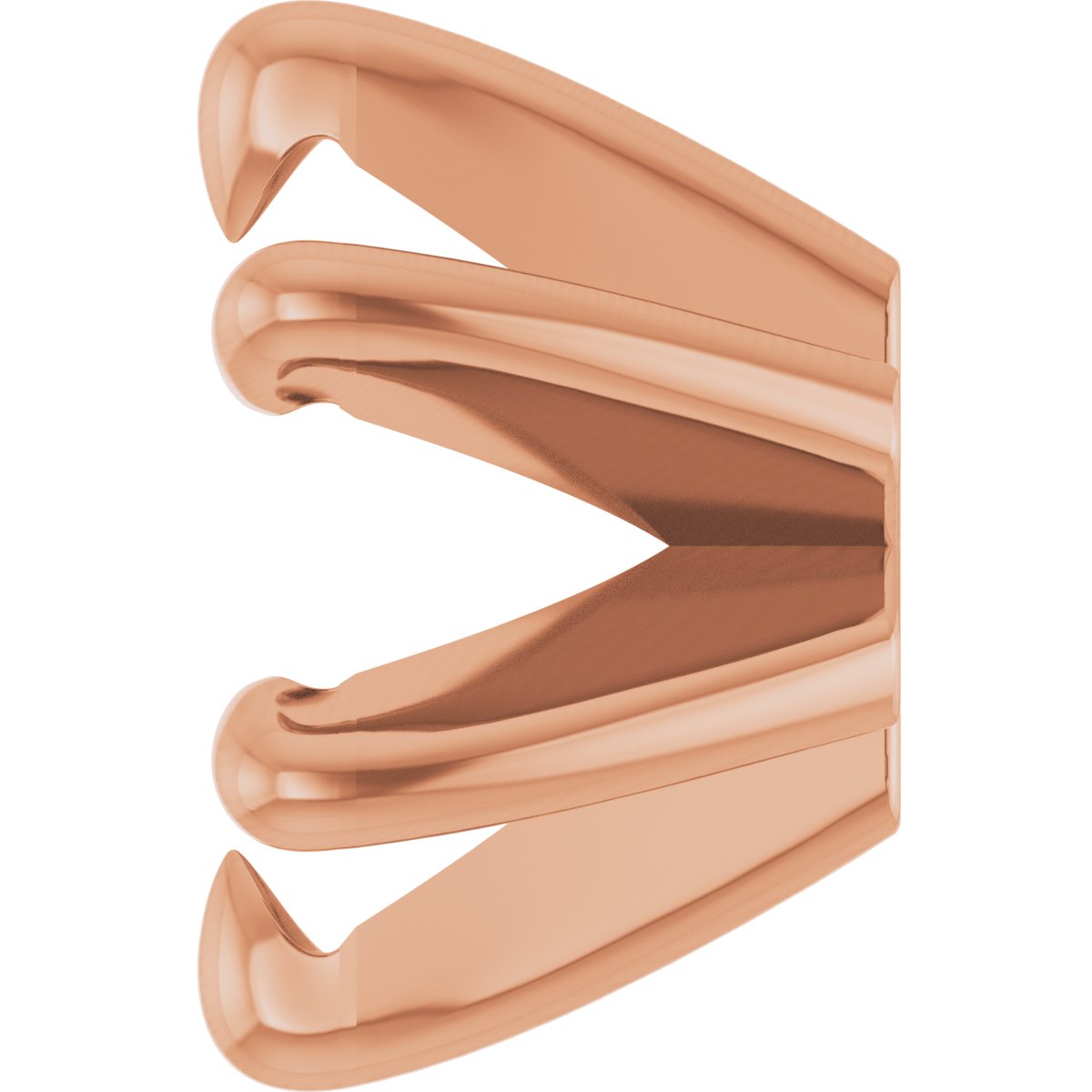 Round 6-Prong Claw Low Earring Setting