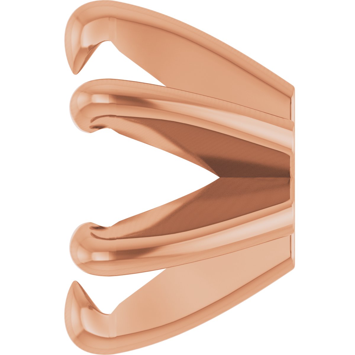 Round 6-Prong Claw Low Earring Setting