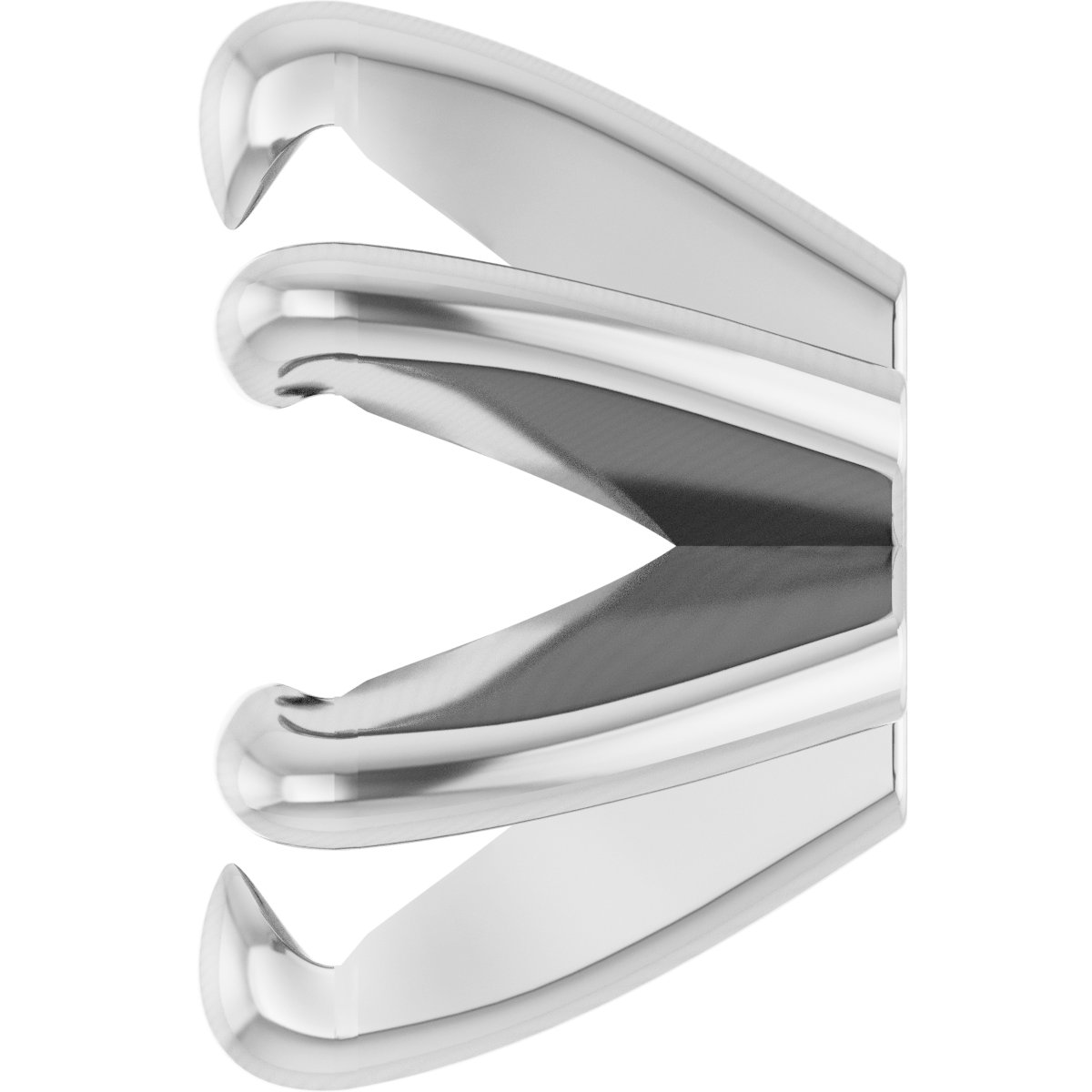 Round 6-Prong Claw Low Earring Setting