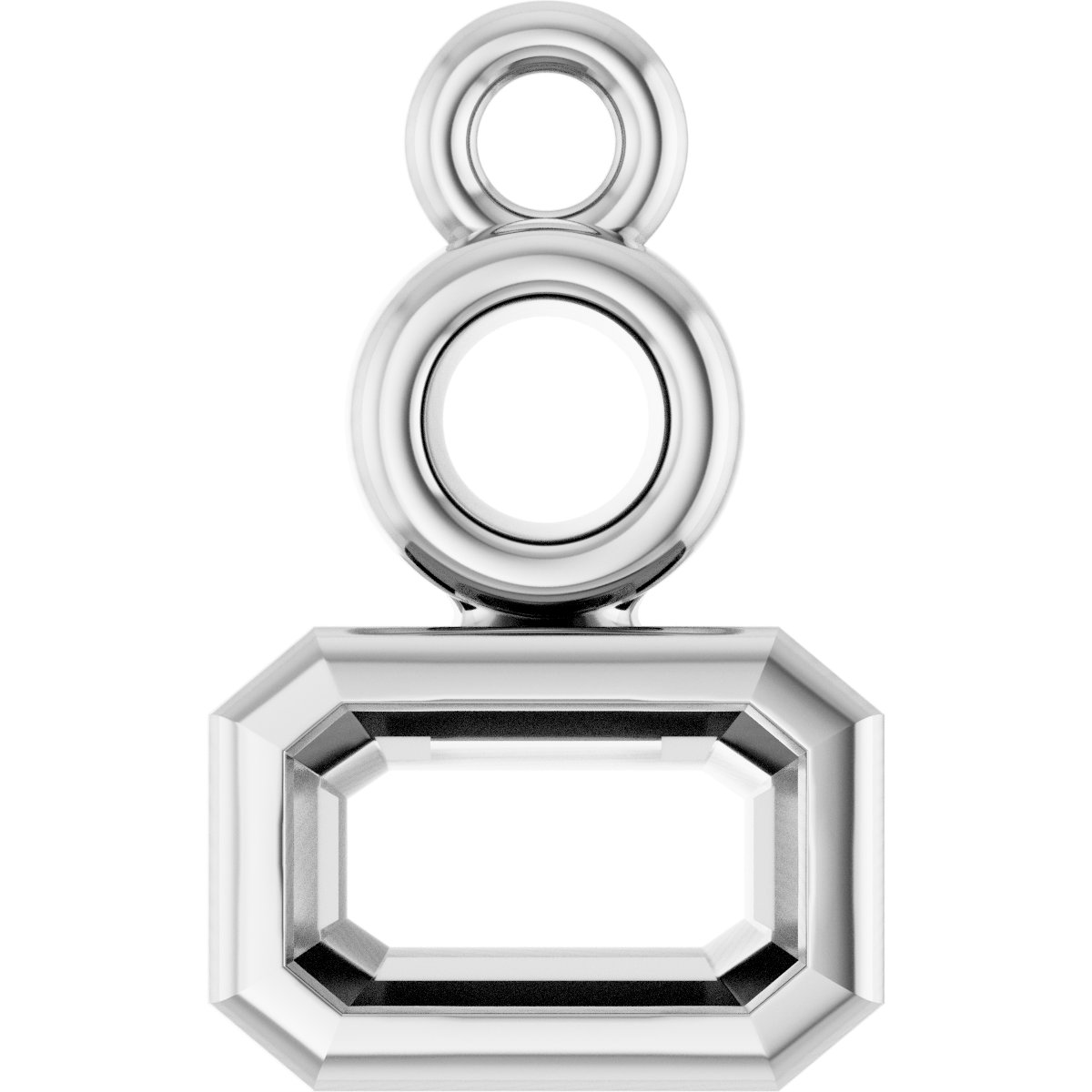 Bezel-Set Accented Dangle