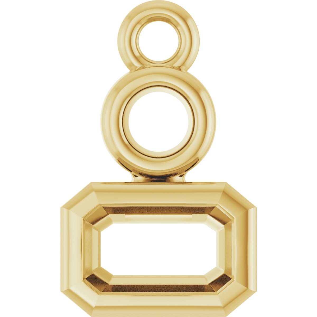 Bezel-Set Accented Dangle