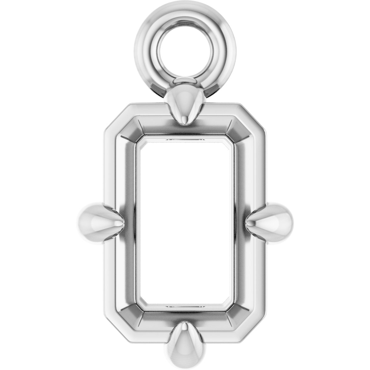 4-Prong Claw Solitaire Dangle
