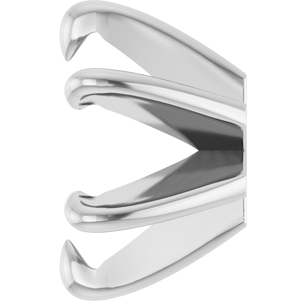 Round 6-Prong Claw Low Earring Setting
