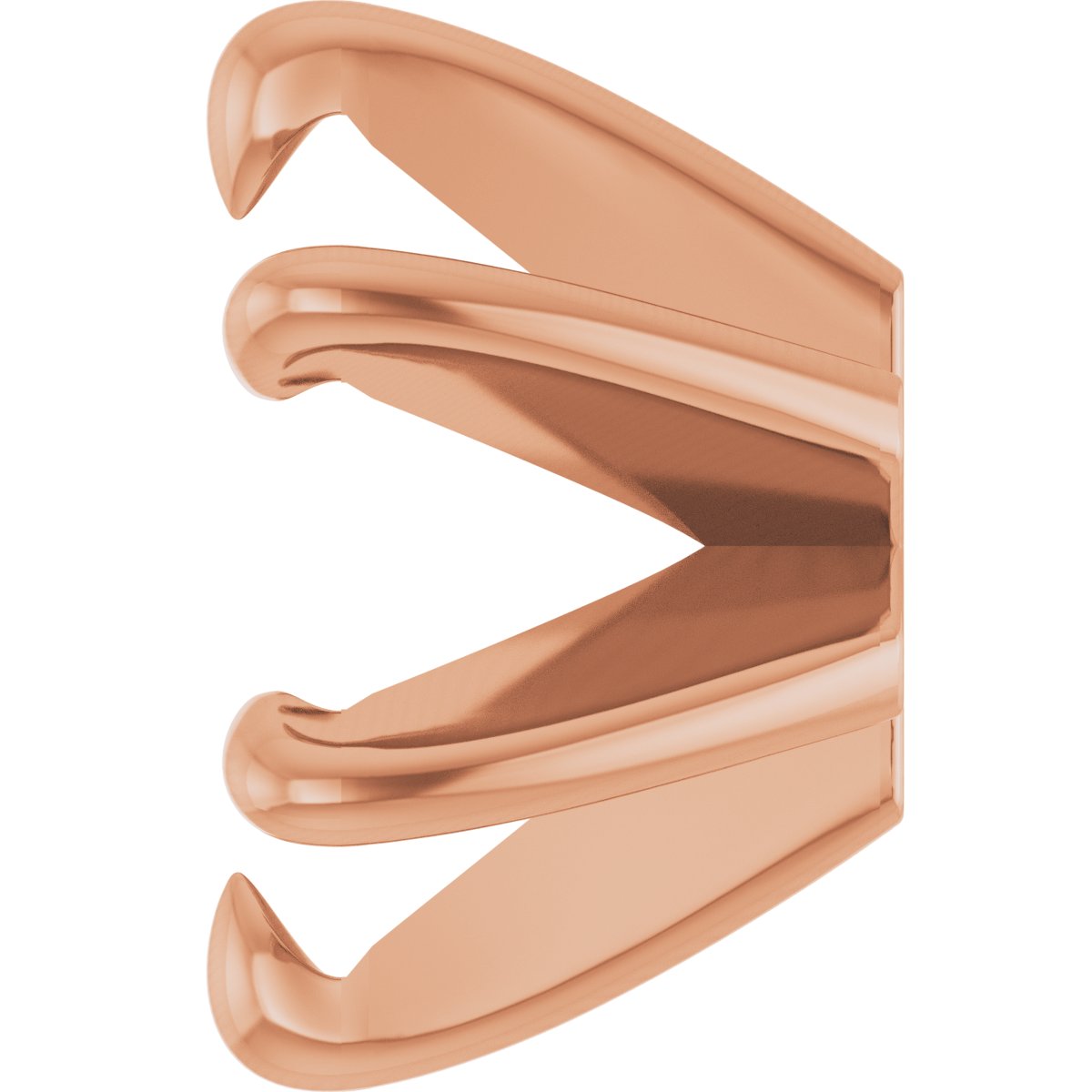 Round 6-Prong Claw Low Earring Setting