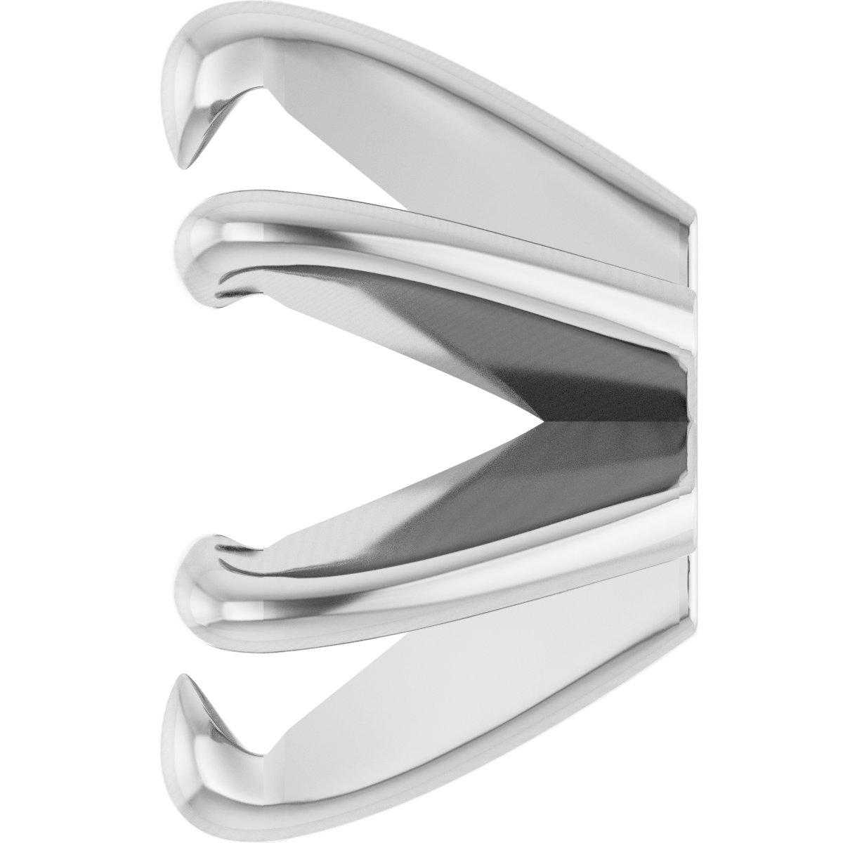 Round 6-Prong Claw Low Earring Setting