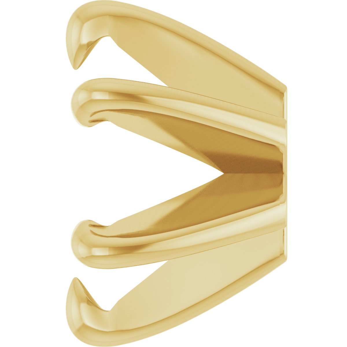 Round 6-Prong Claw Low Earring Setting