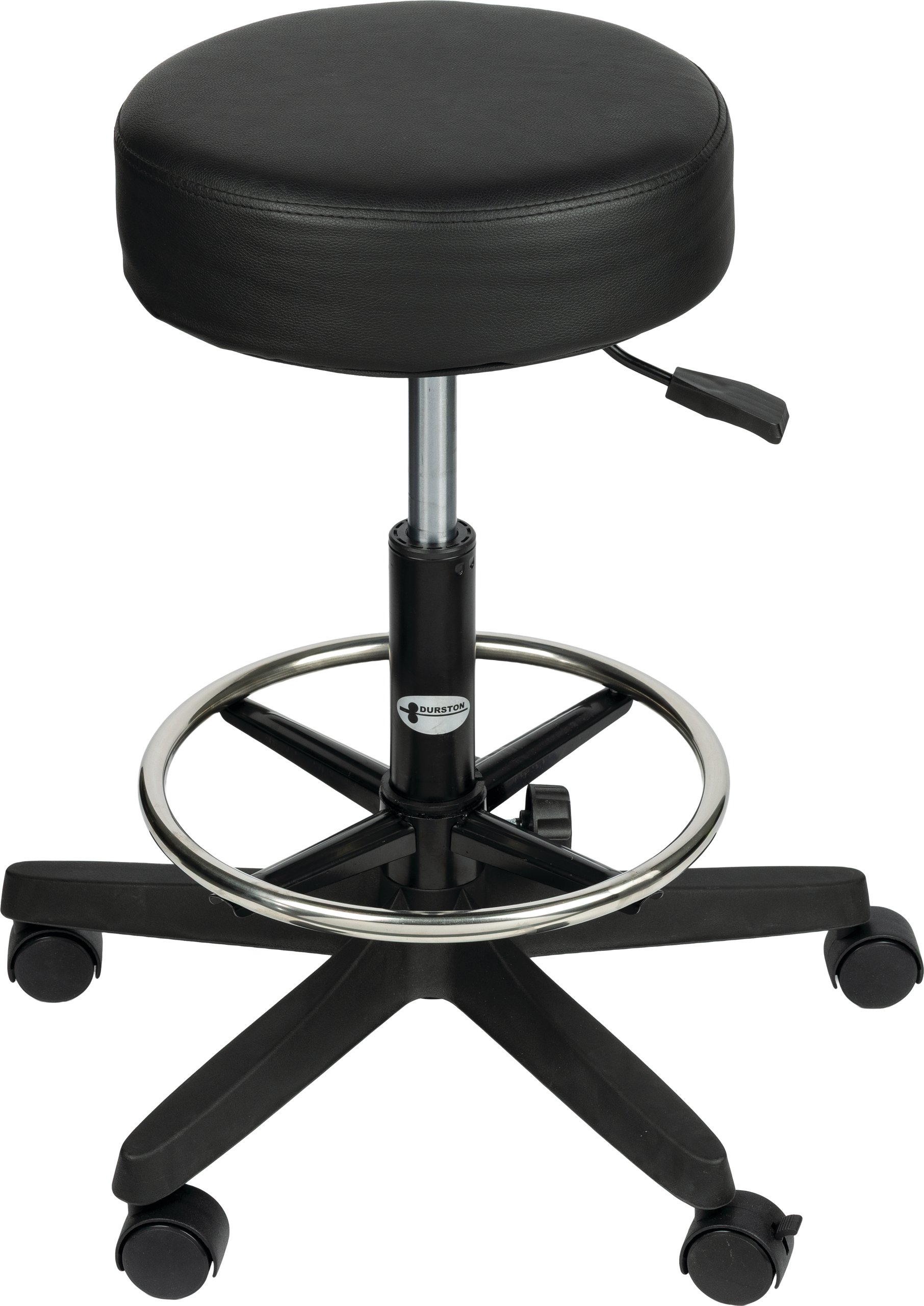 Durston Tools Adjustable Padded Stool with Footrest