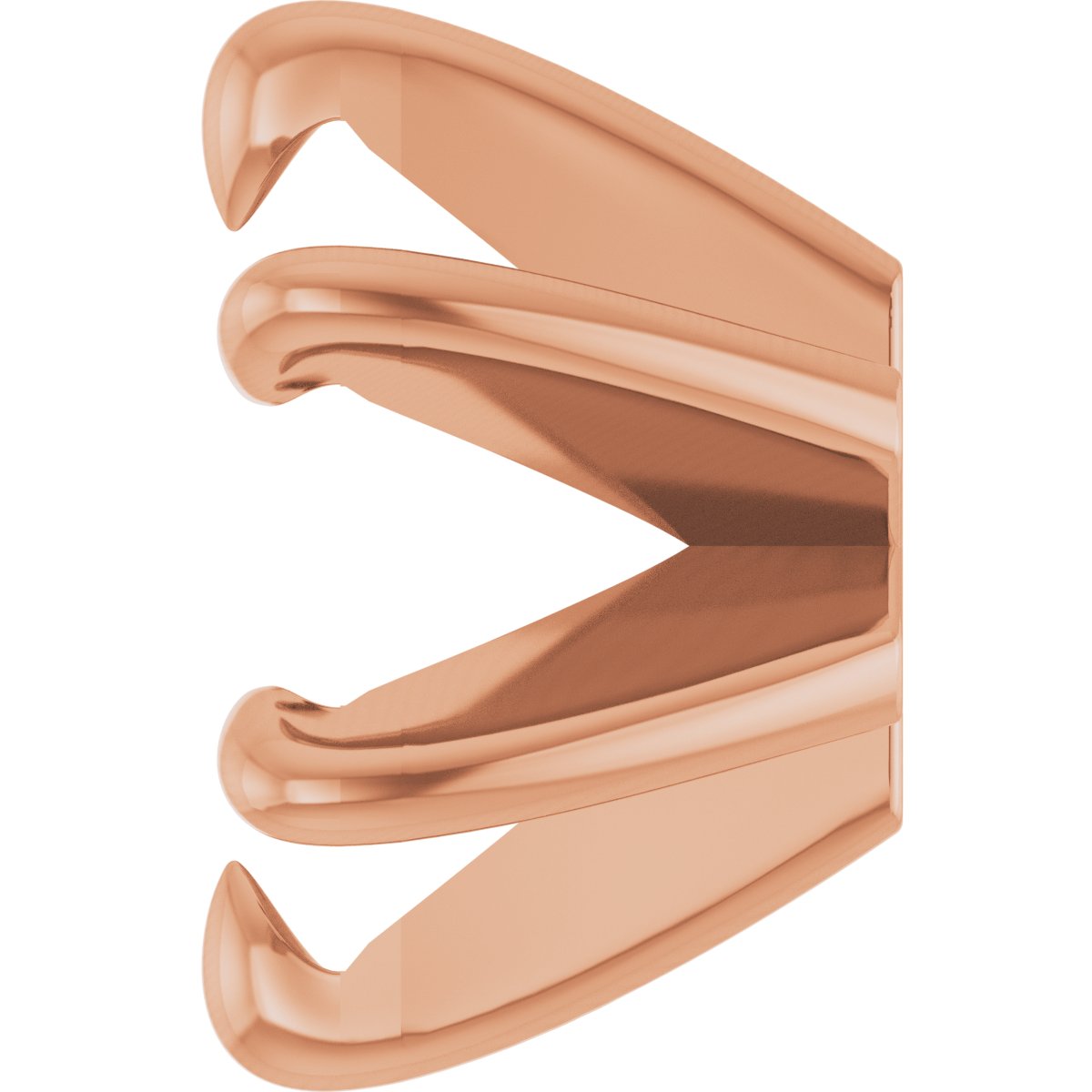 Round 6-Prong Claw Low Earring Setting