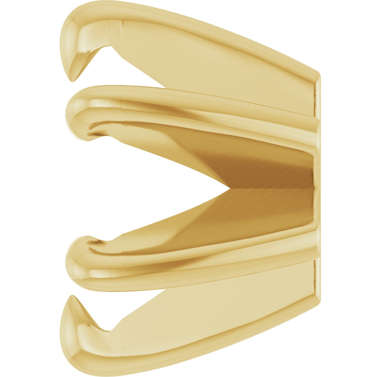 Round 6-Prong Claw Low Earring Setting