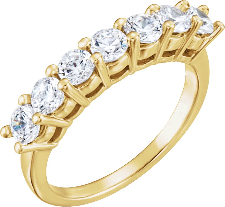 1 CTW Natural Diamond Anniversary Band – 14K Yellow Gold
