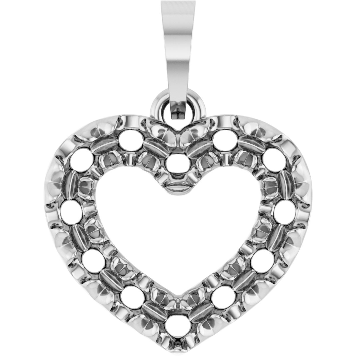 Accented Heart Pendant