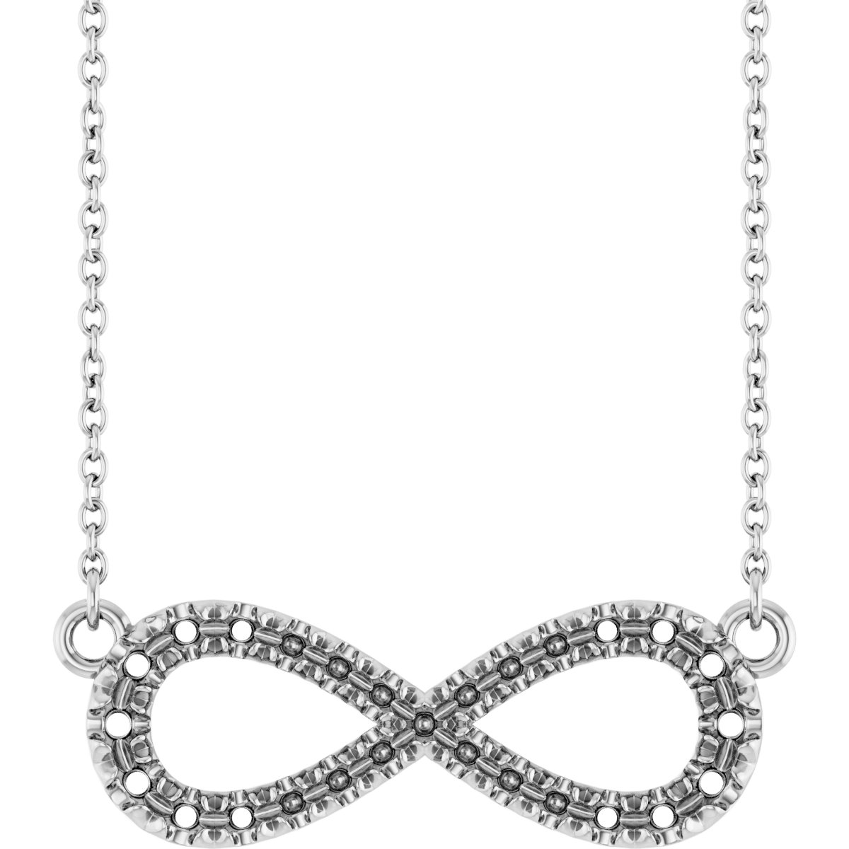 Infinity-Inspired Accented Necklace