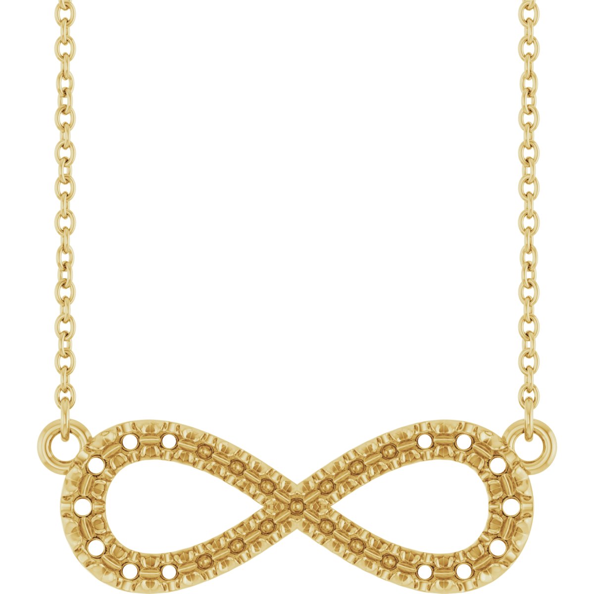 Infinity-Inspired Accented Necklace