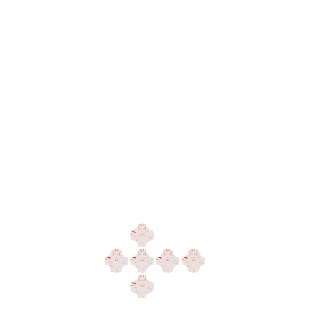 Accented Sideways Cross Necklace