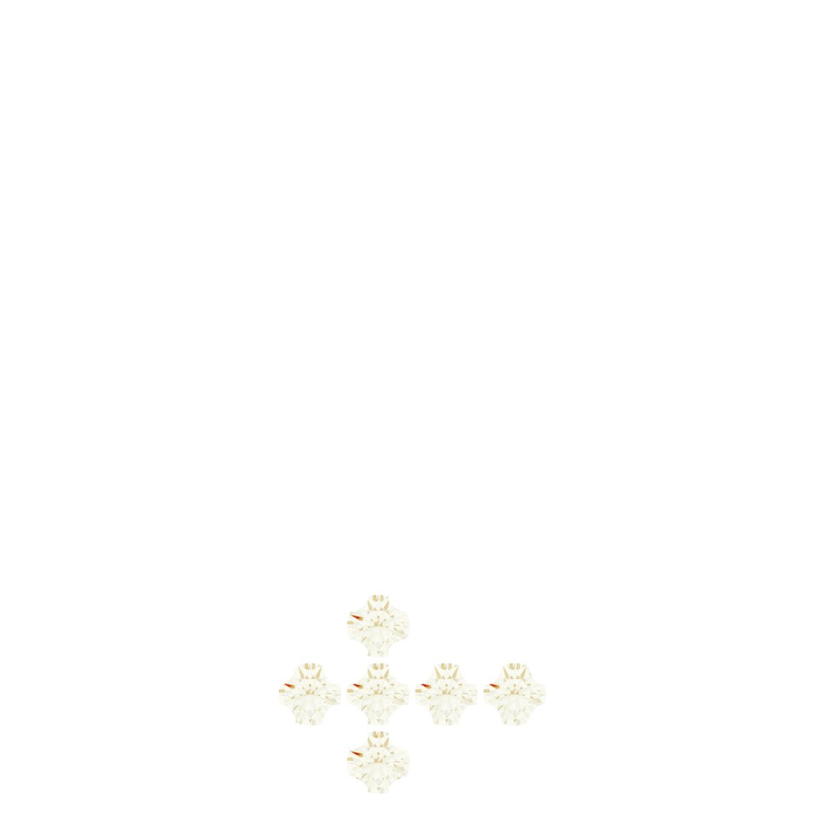 Accented Sideways Cross Necklace