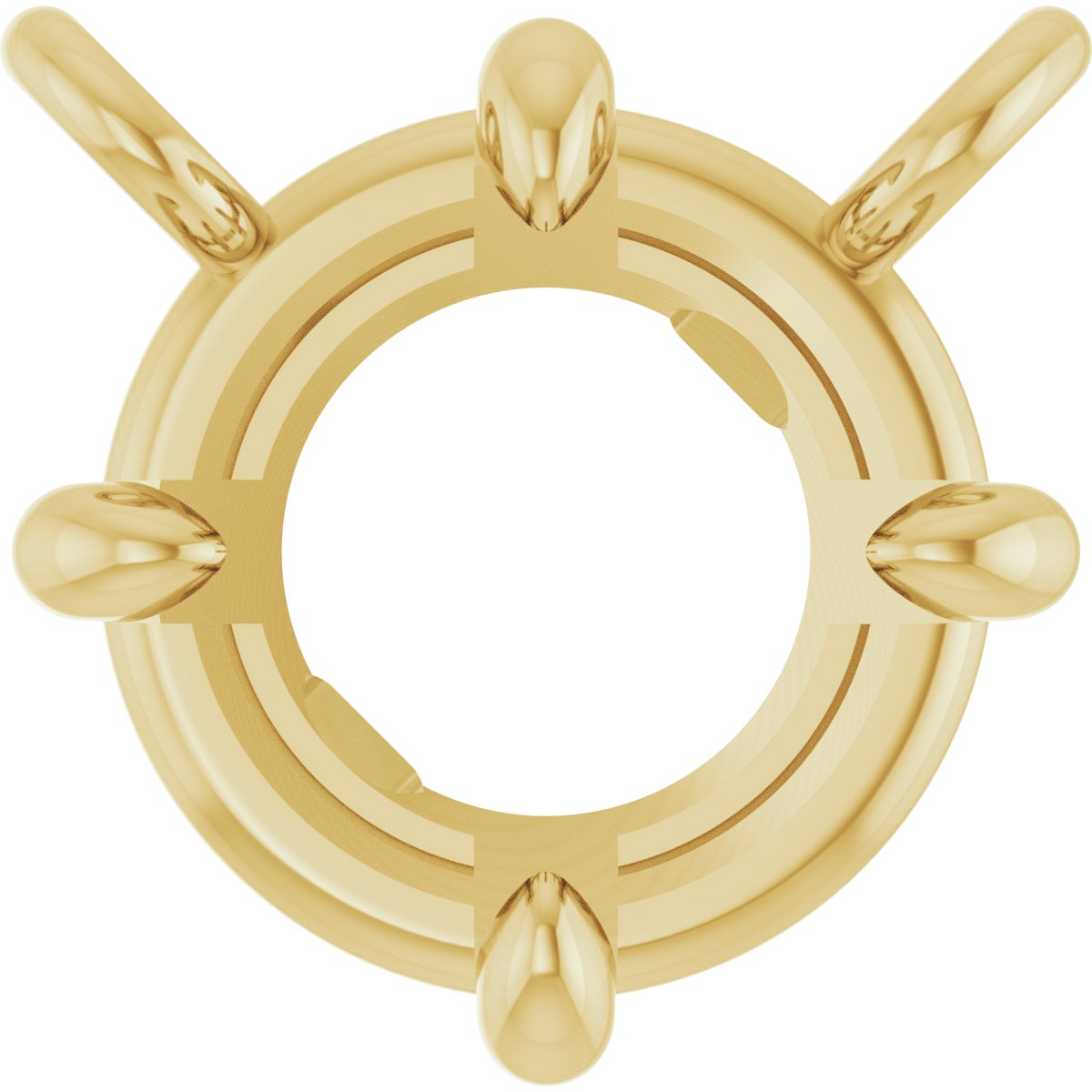 Round 4-Prong Solitaire Necklace Center