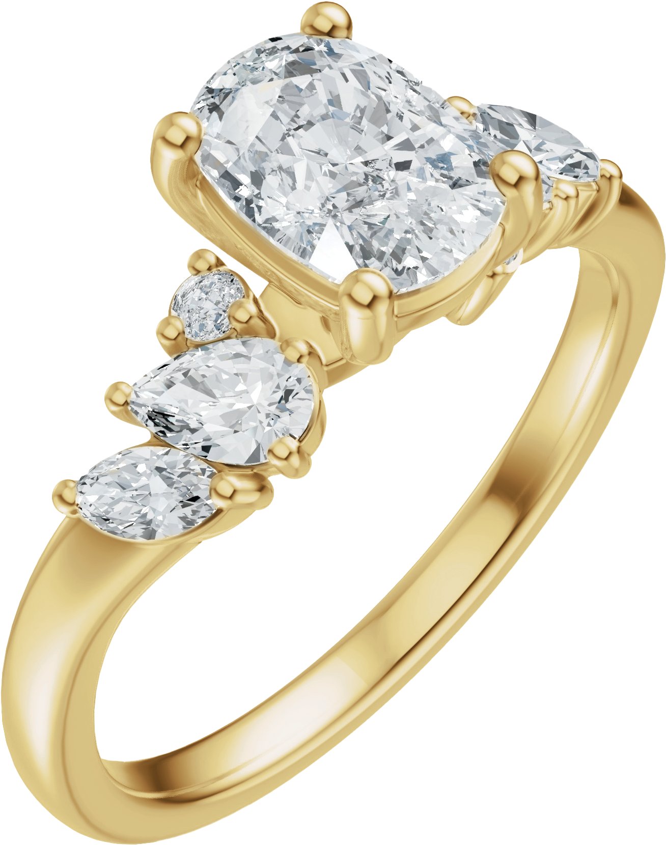 Accented Engagement Ring or Band