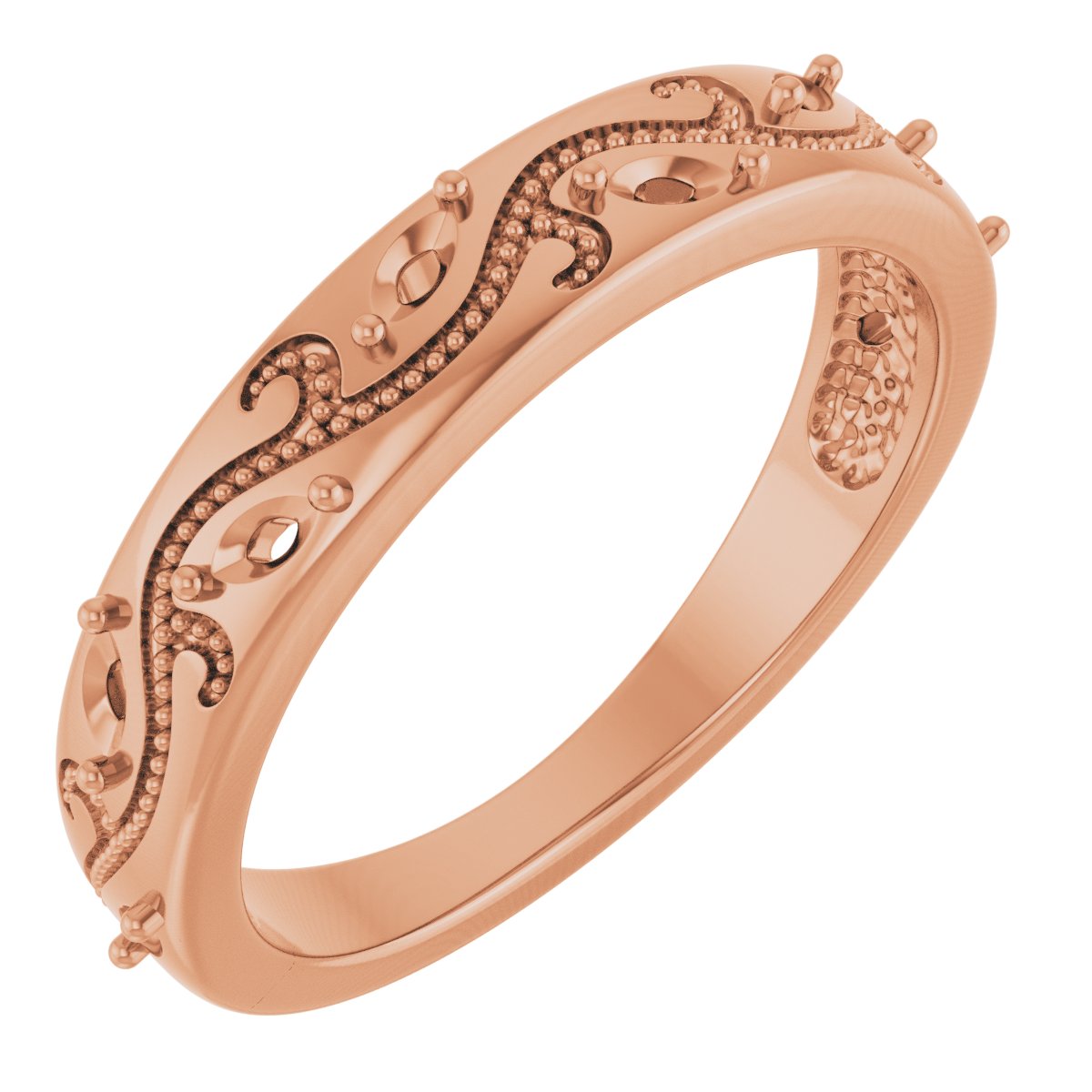 Seven-Stone Sculptural Anniversary Band