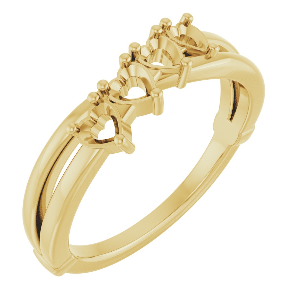Lightweight Family Criss-Cross Ring