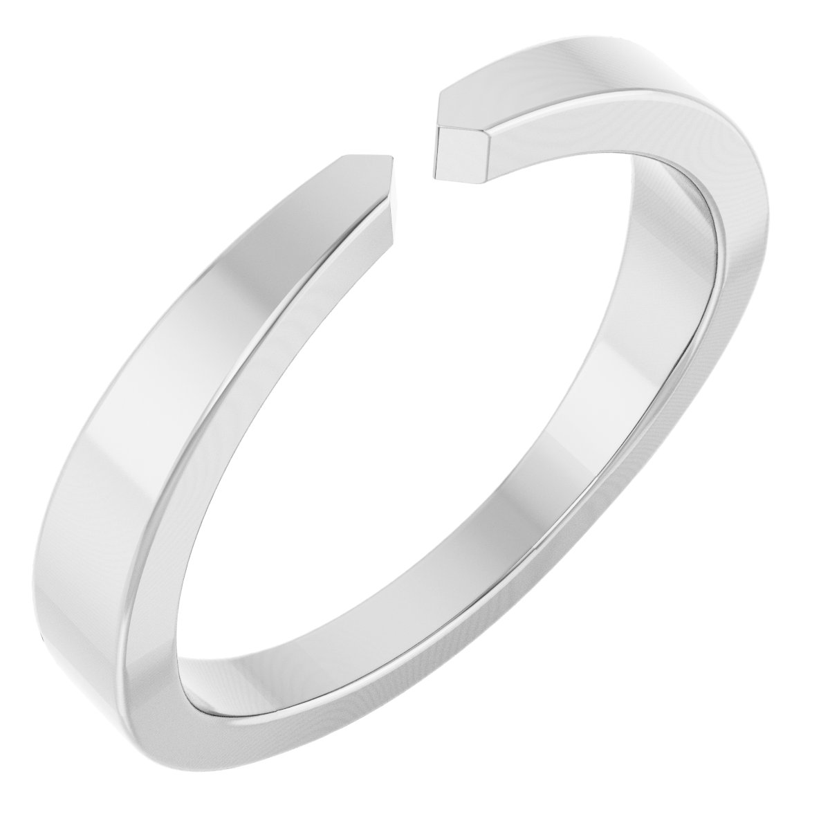 Pinched Open Shank for a 4-Prong or 6-Prong Setting