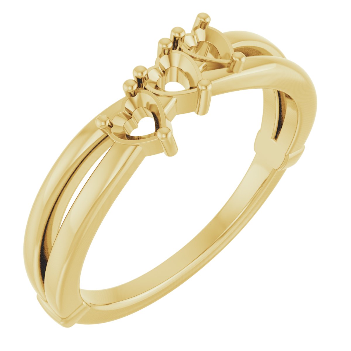 Lightweight Family Criss-Cross Ring
