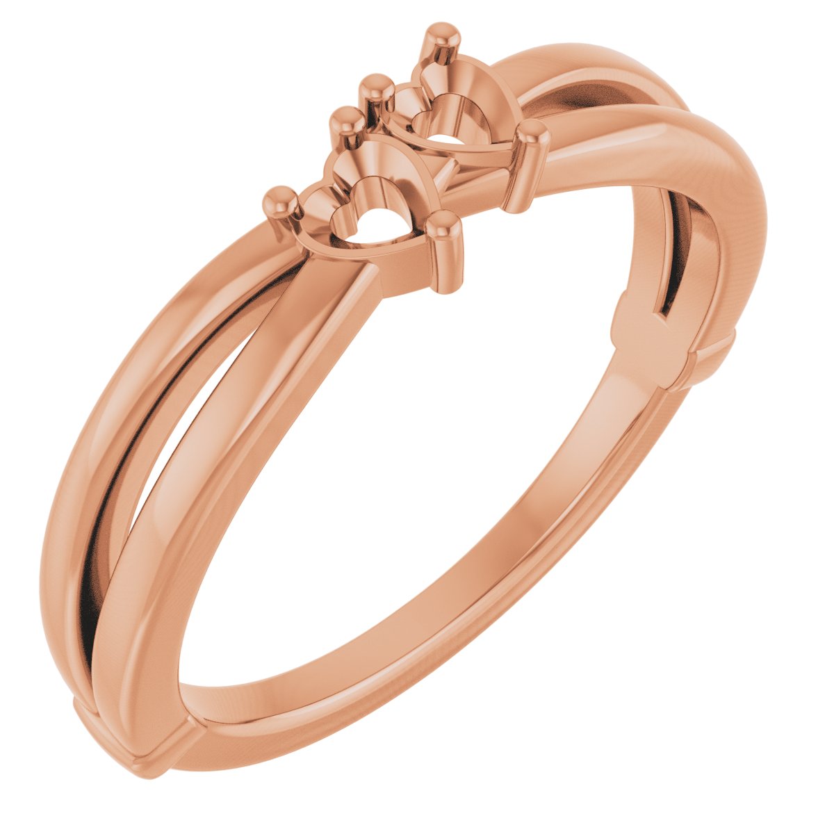 Lightweight Family Criss-Cross Ring