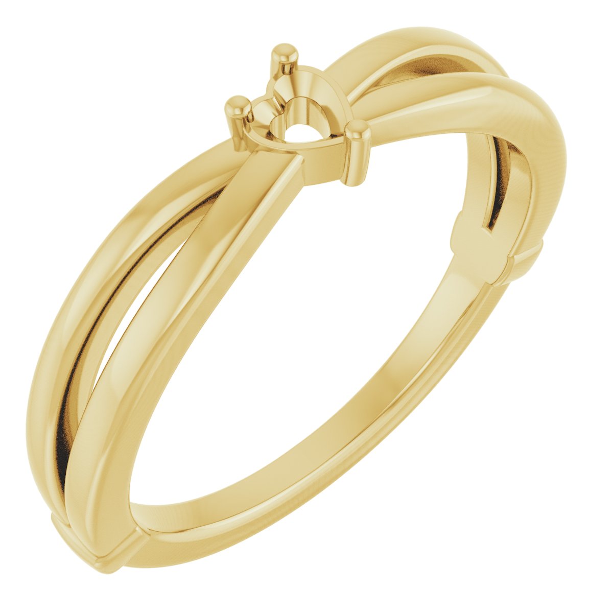 Lightweight Family Criss-Cross Ring