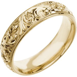 6mm Hand Engraved Band Ref 863478