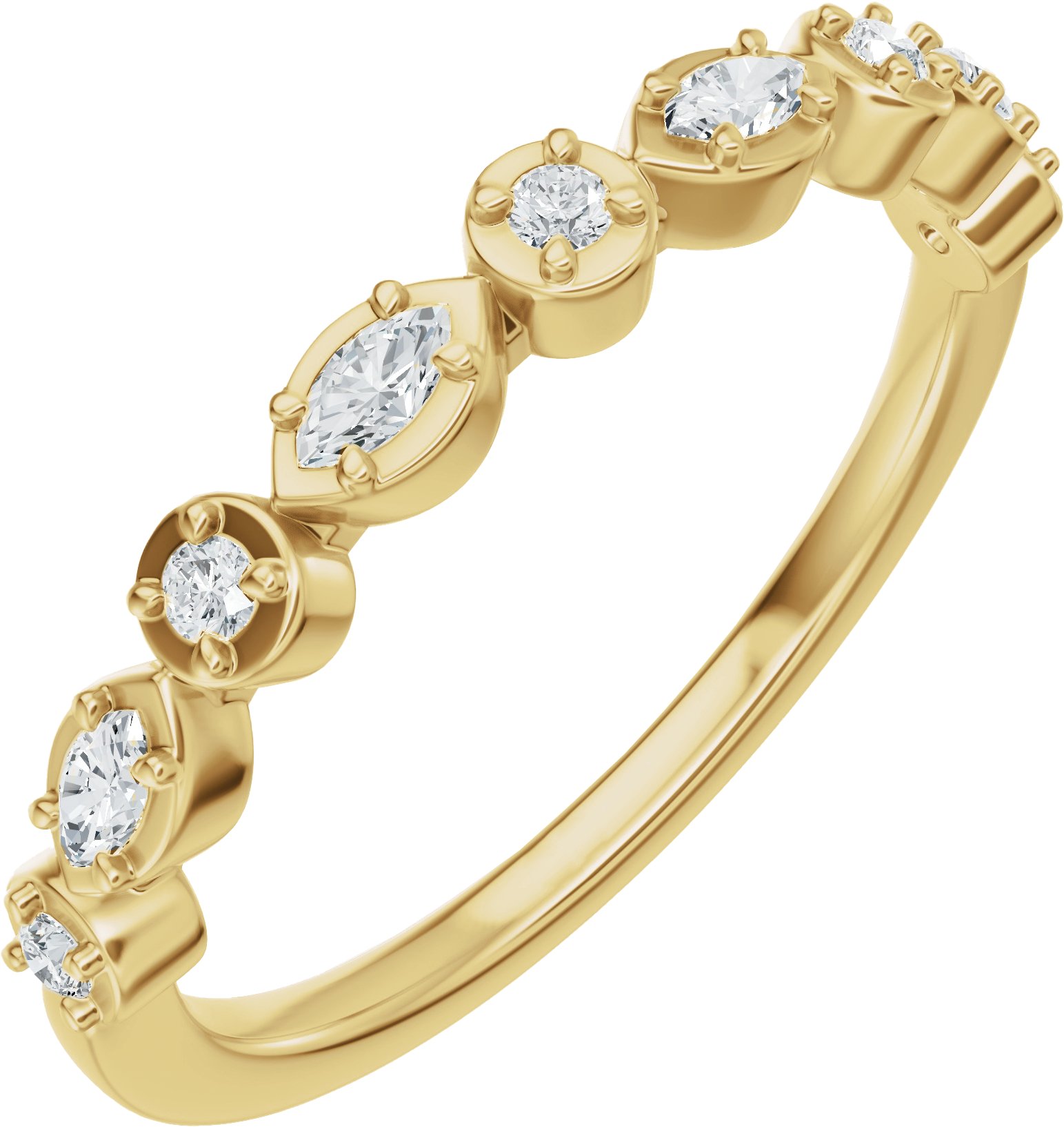 1/4 CTW Natural Diamond Anniversary Band – 14K Yellow Gold