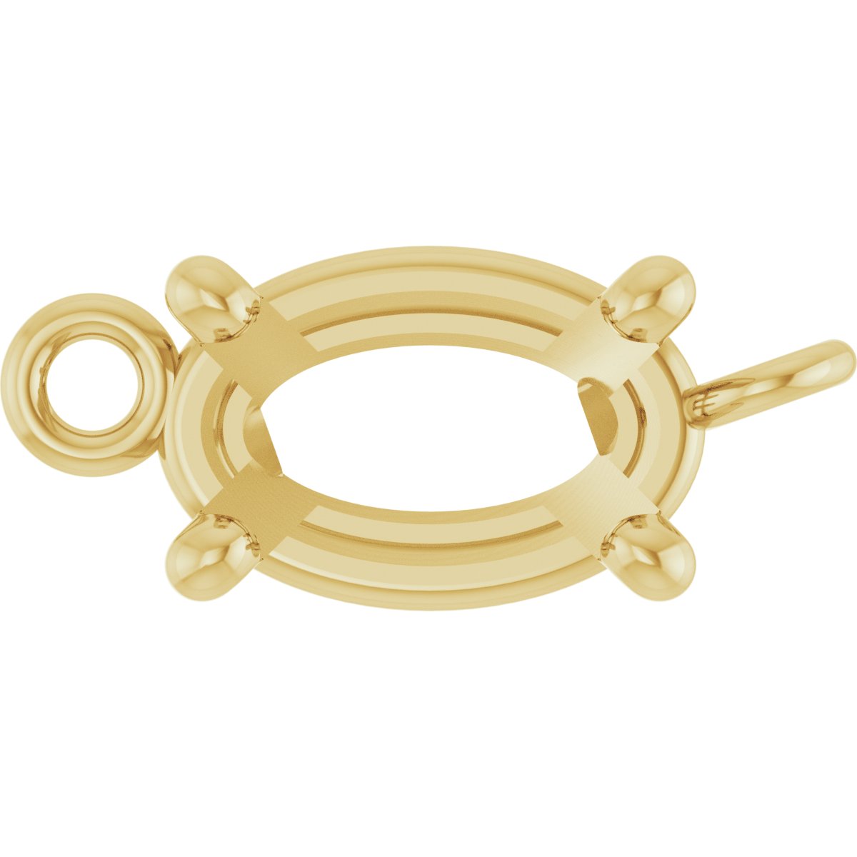 Oval 4-Prong Basket Link