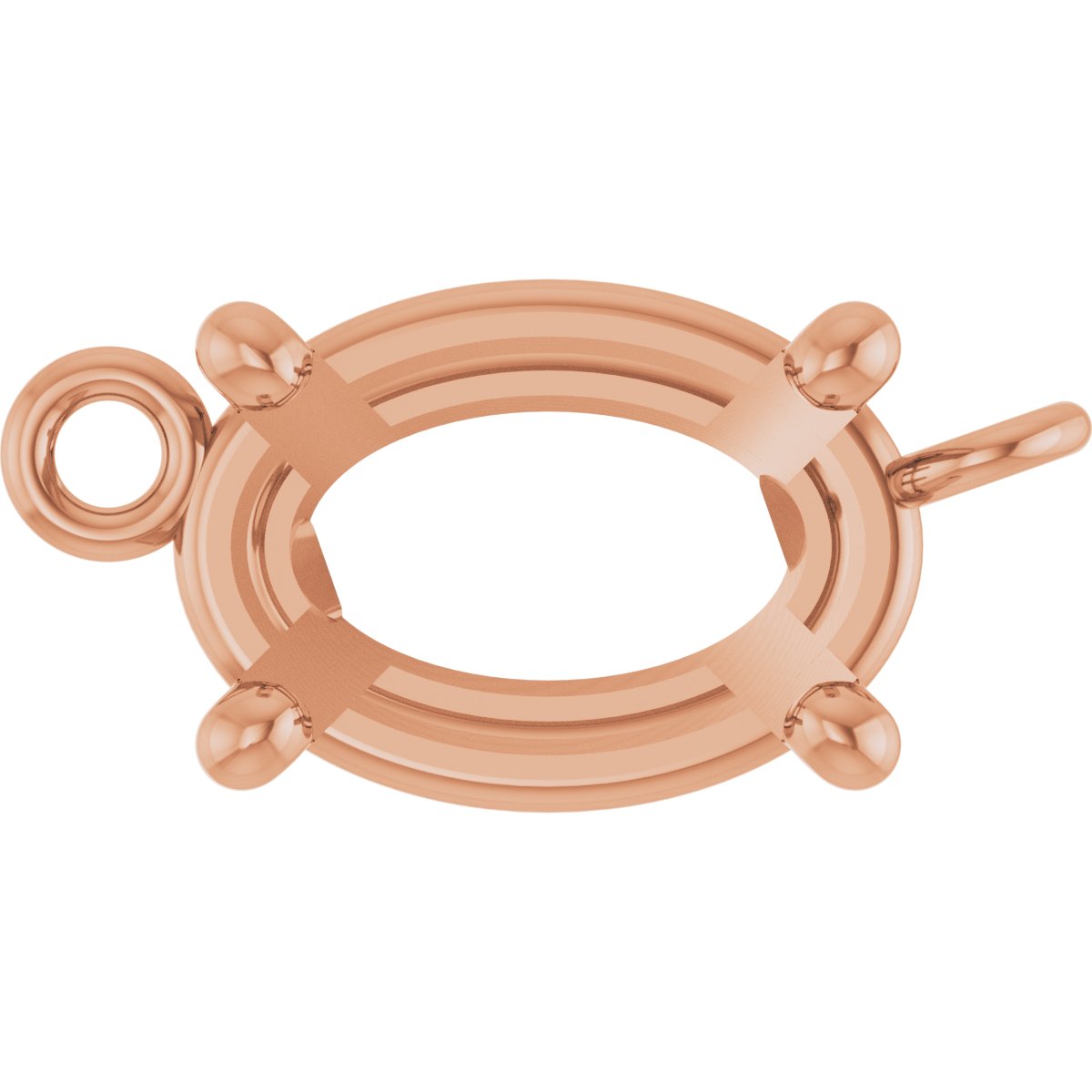Oval 4-Prong Basket Link