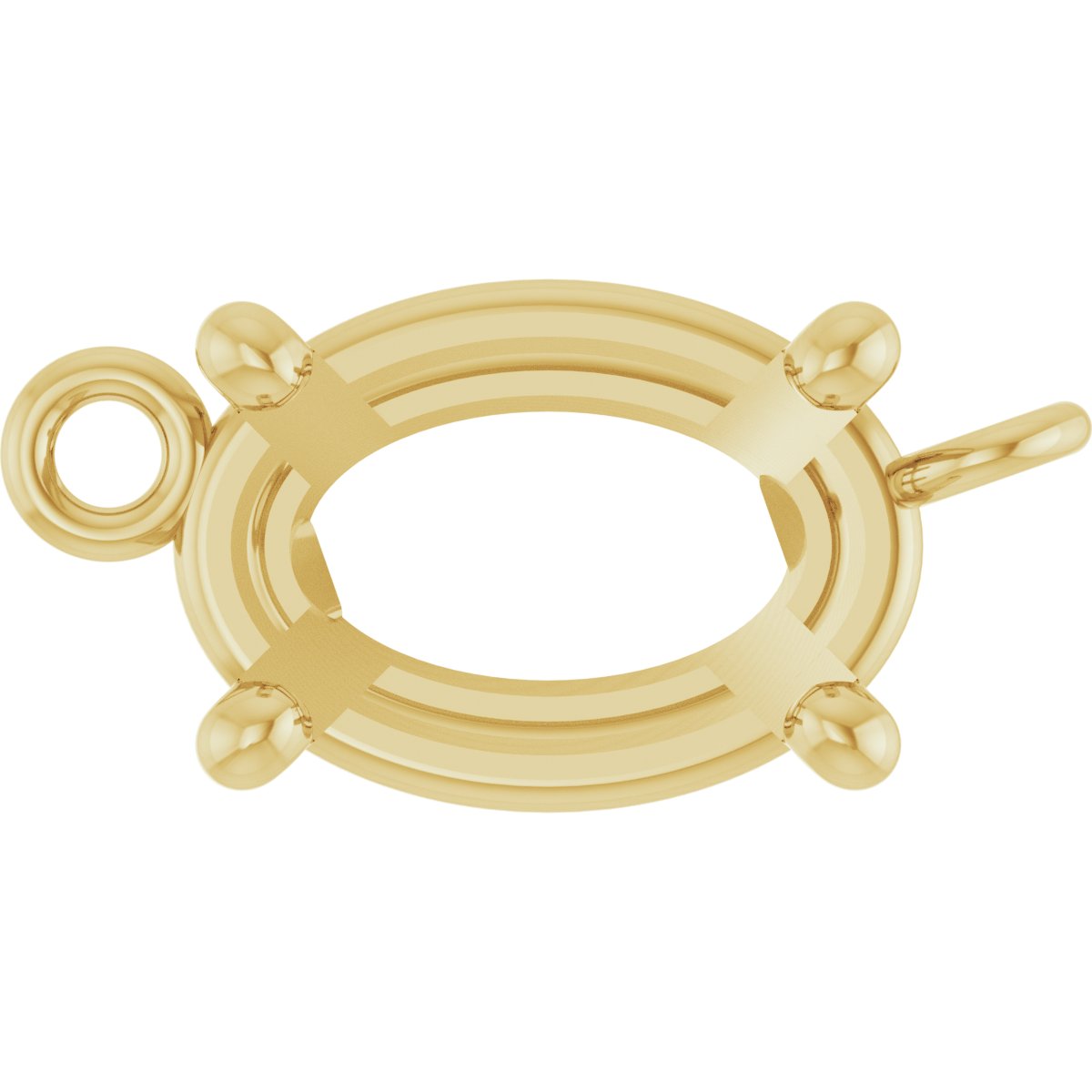 Oval 4-Prong Basket Link