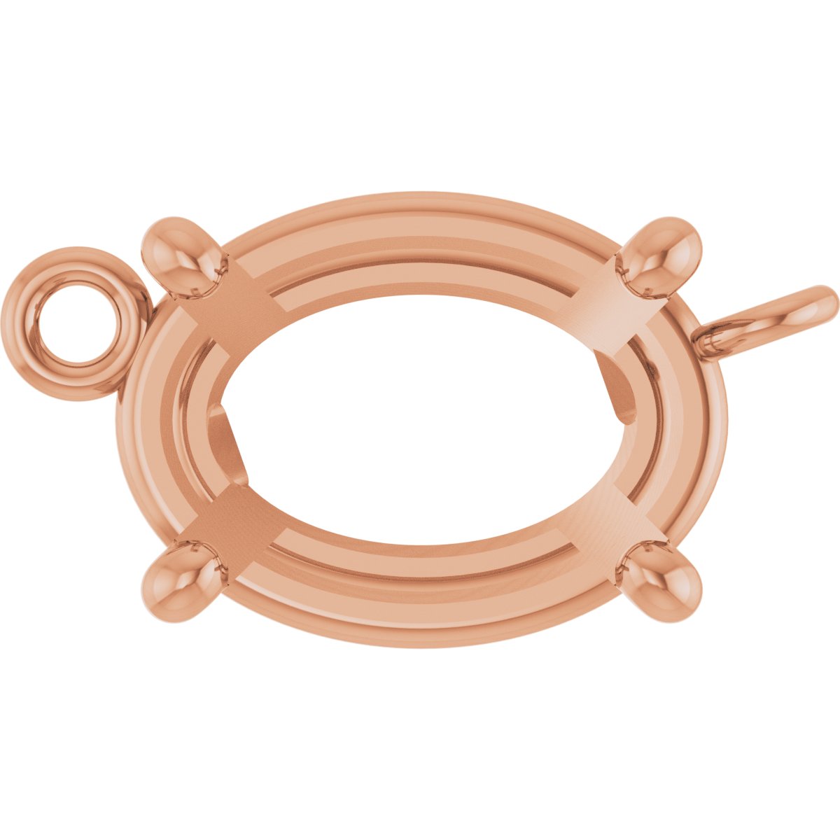 Oval 4-Prong Basket Link