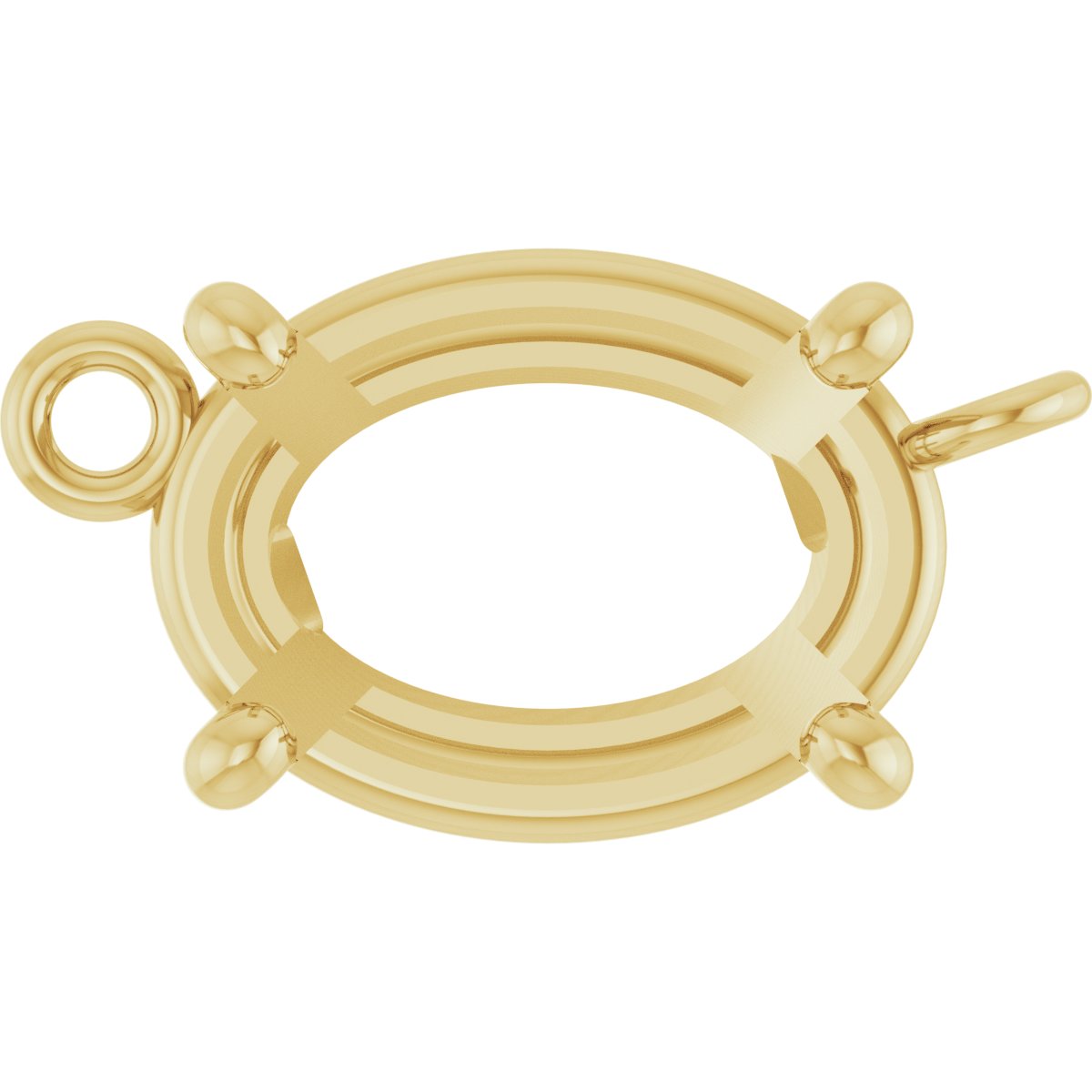 Oval 4-Prong Basket Link