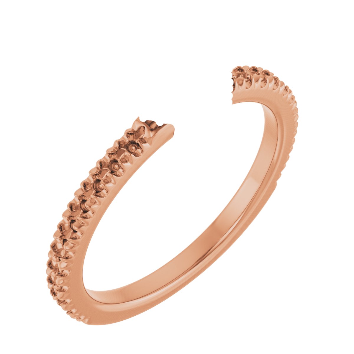 Double-Claw Hidden Halo-Style Engagement Ring