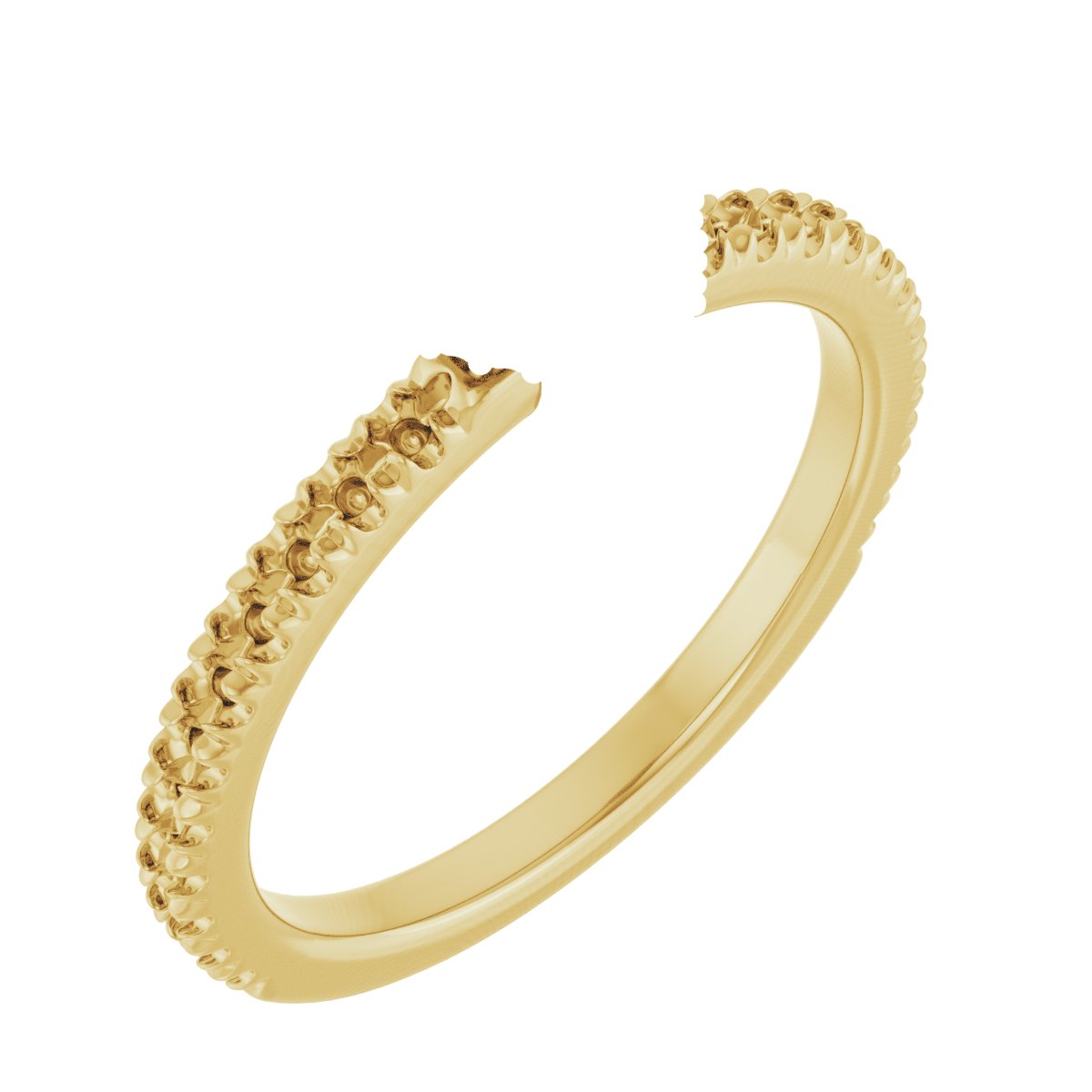 Double-Claw Hidden Halo-Style Engagement Ring