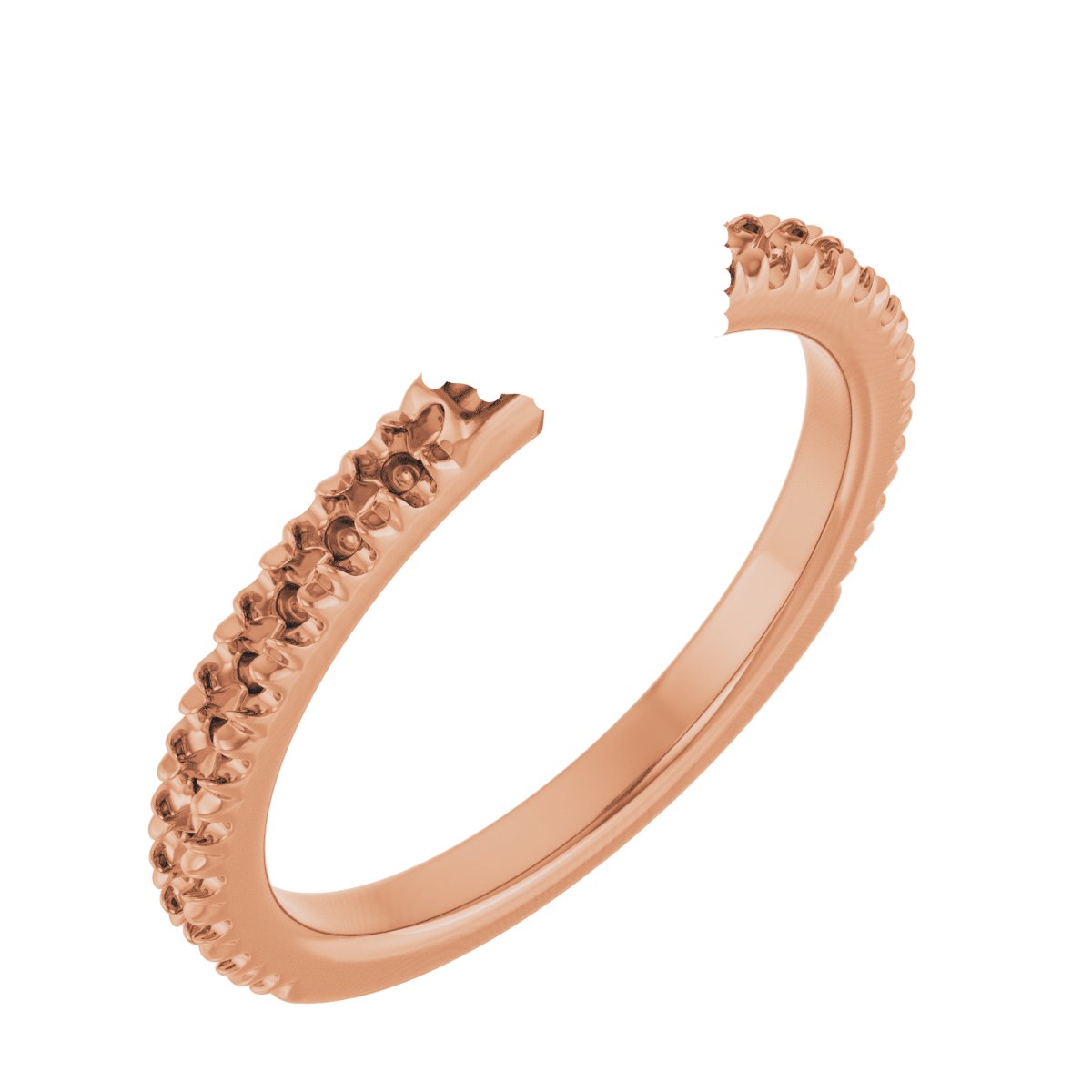 Double-Claw Hidden Halo-Style Engagement Ring