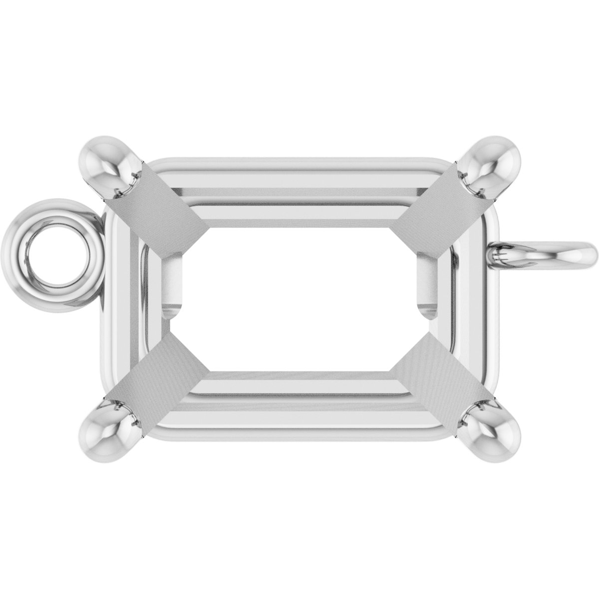 Emerald 4-Prong Basket Link