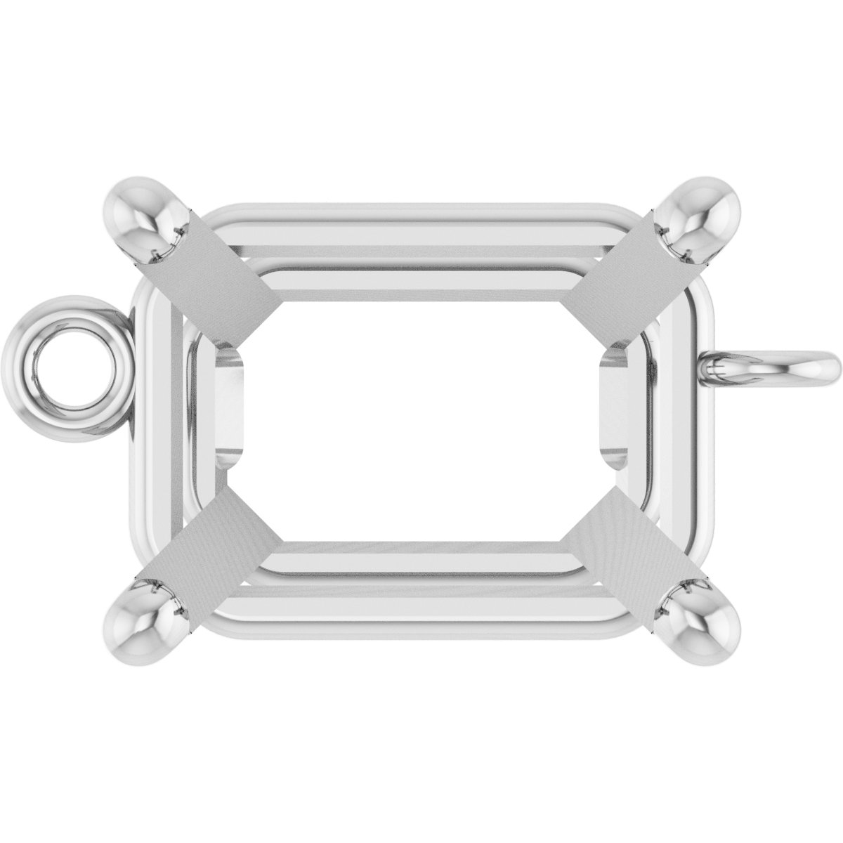 Emerald 4-Prong Basket Link