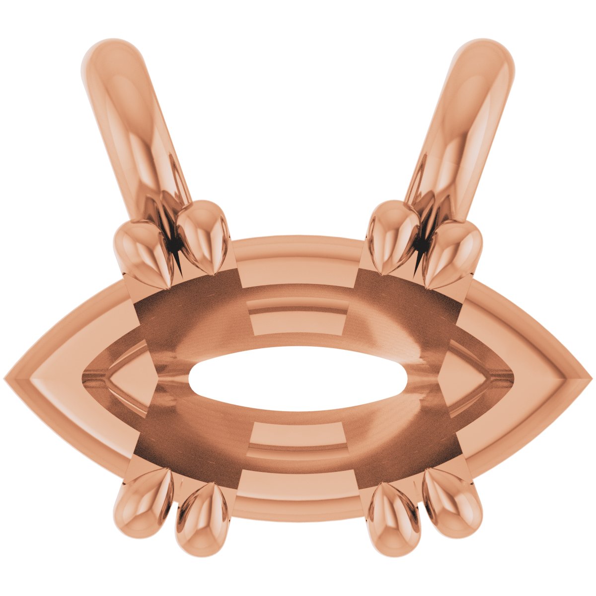 Double-Claw Solitaire Necklace Center