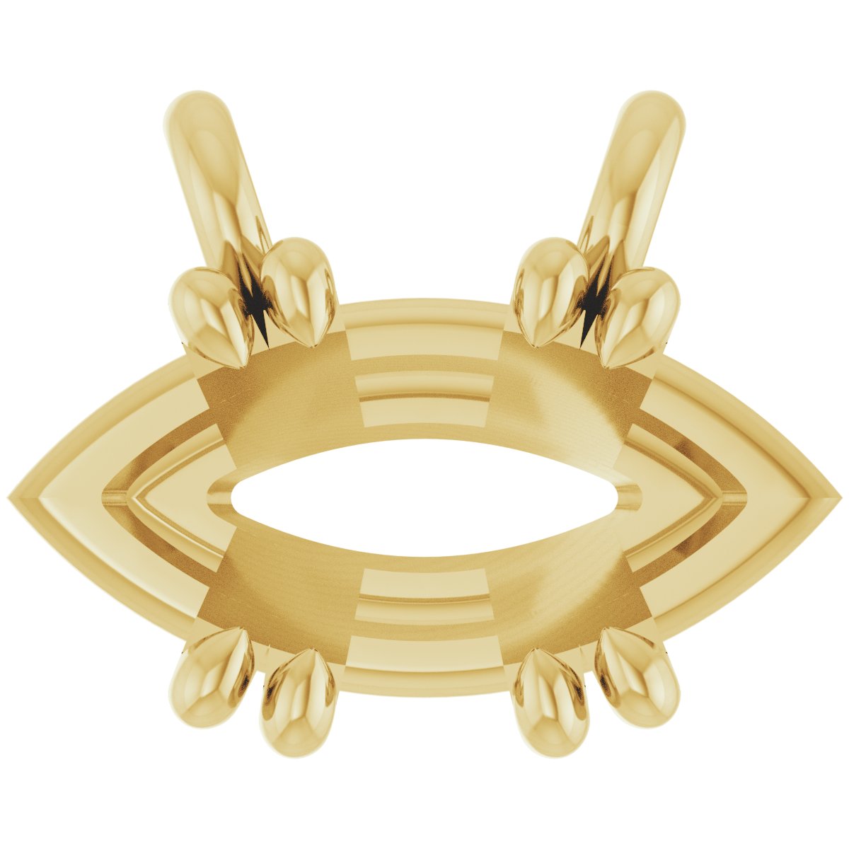 Double-Claw Solitaire Necklace Center