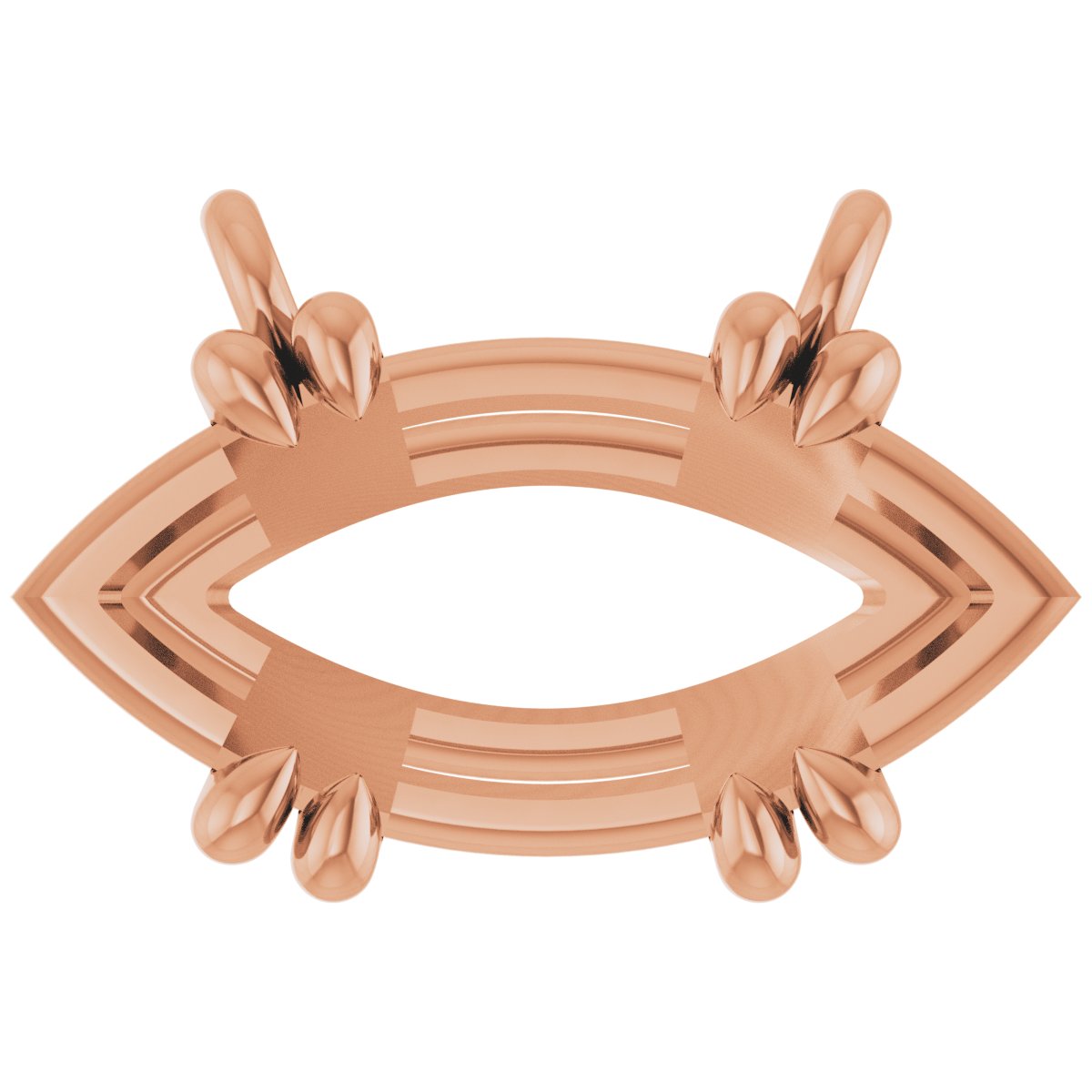 Double-Claw Solitaire Necklace Center
