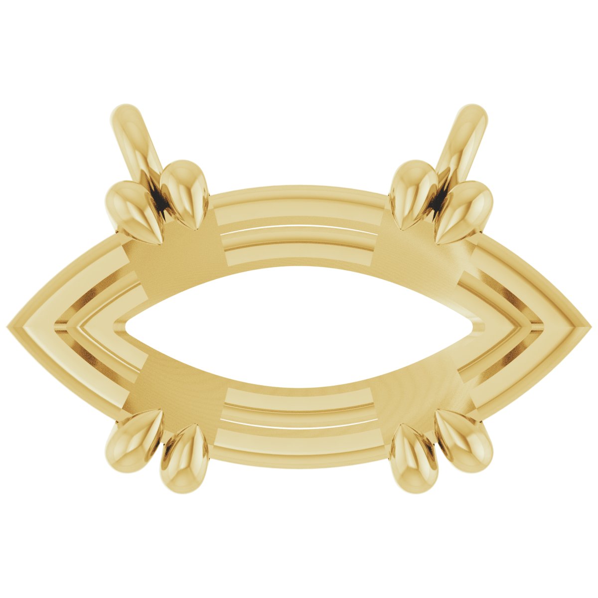 Double-Claw Solitaire Necklace Center