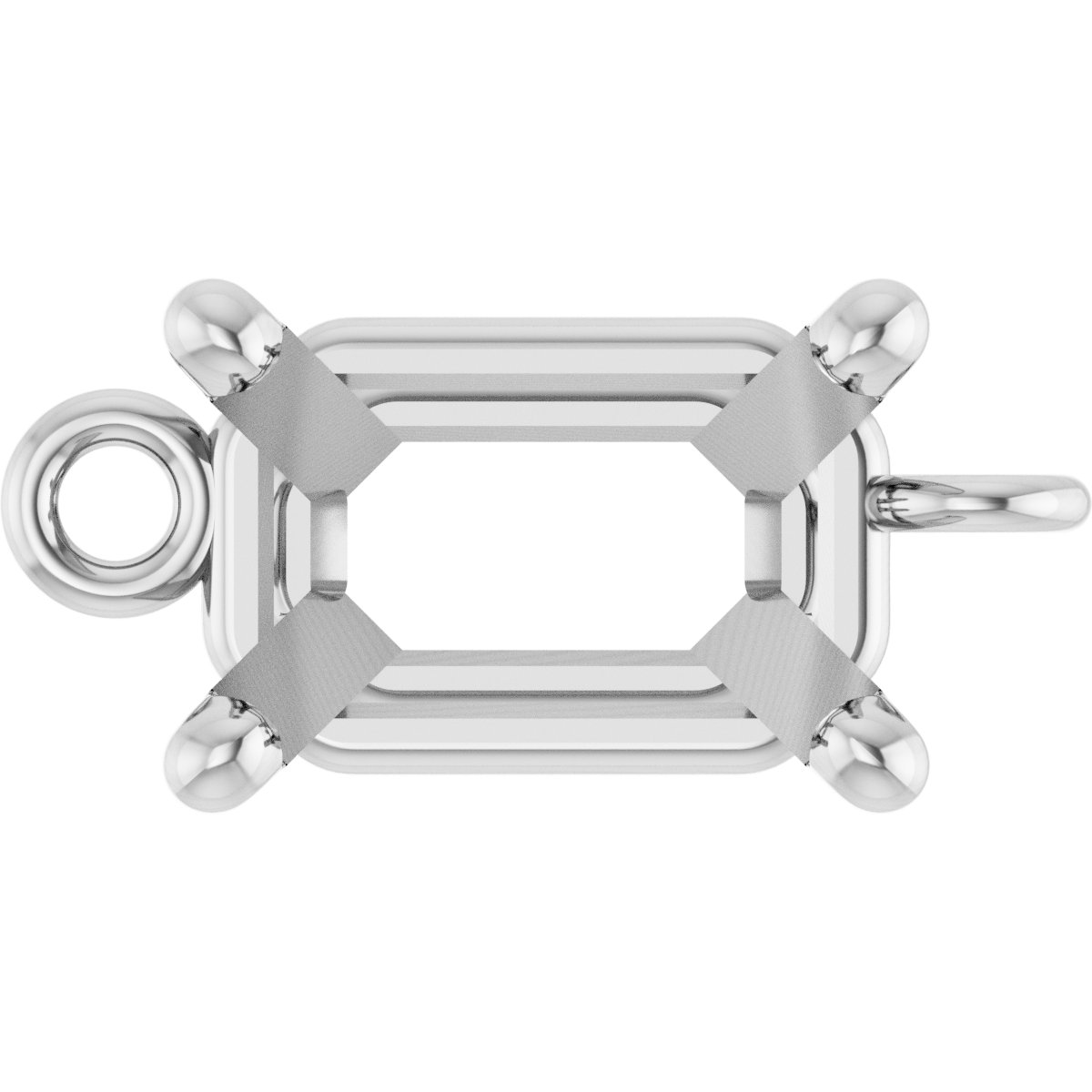 Emerald 4-Prong Basket Link