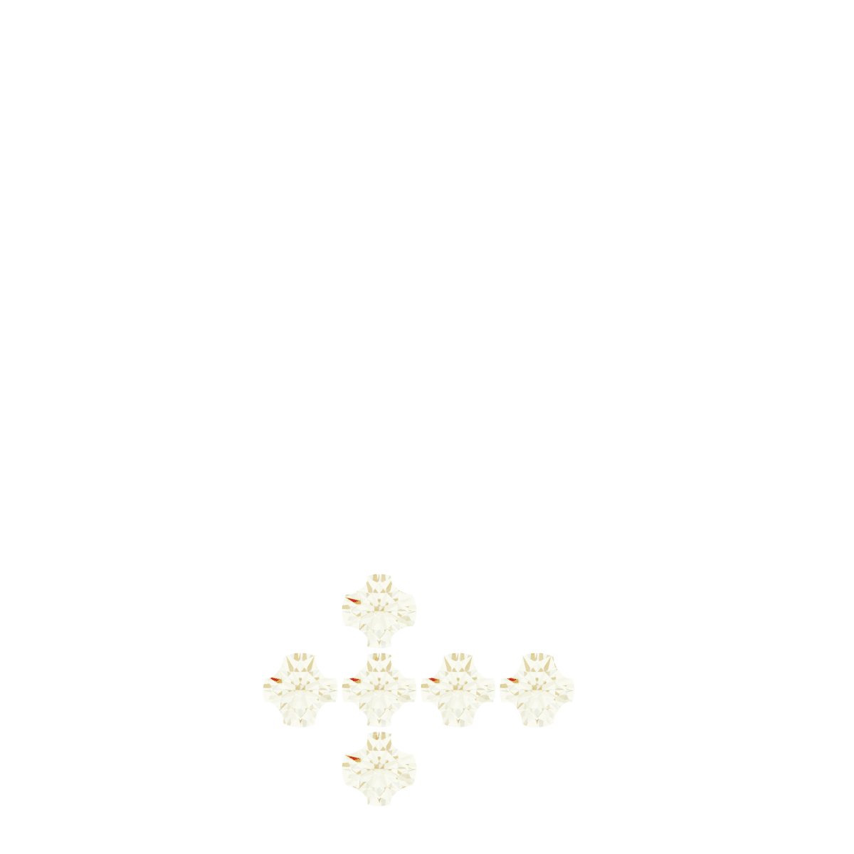 Accented Sideways Cross Necklace
