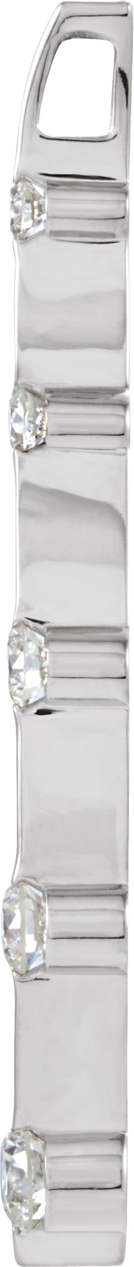 1/2 CTW Natural Diamond Journey Graduated Pendant view 2