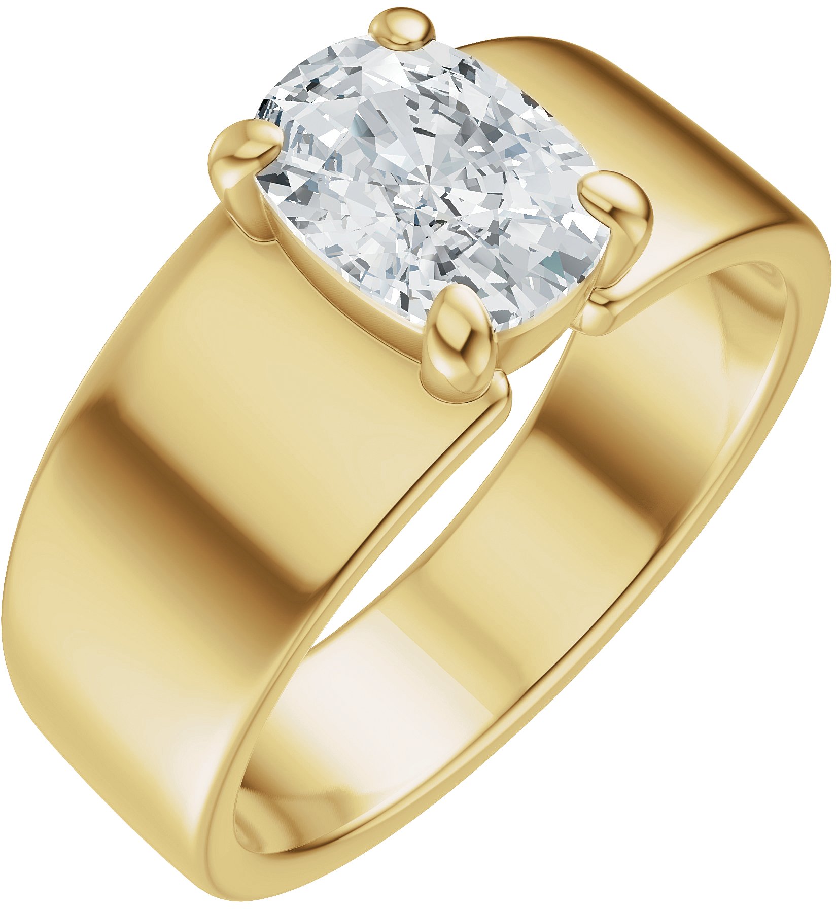 Solitaire Engagement Ring or Band
