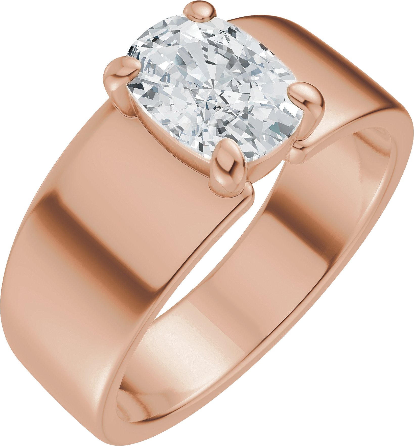Solitaire Engagement Ring or Band