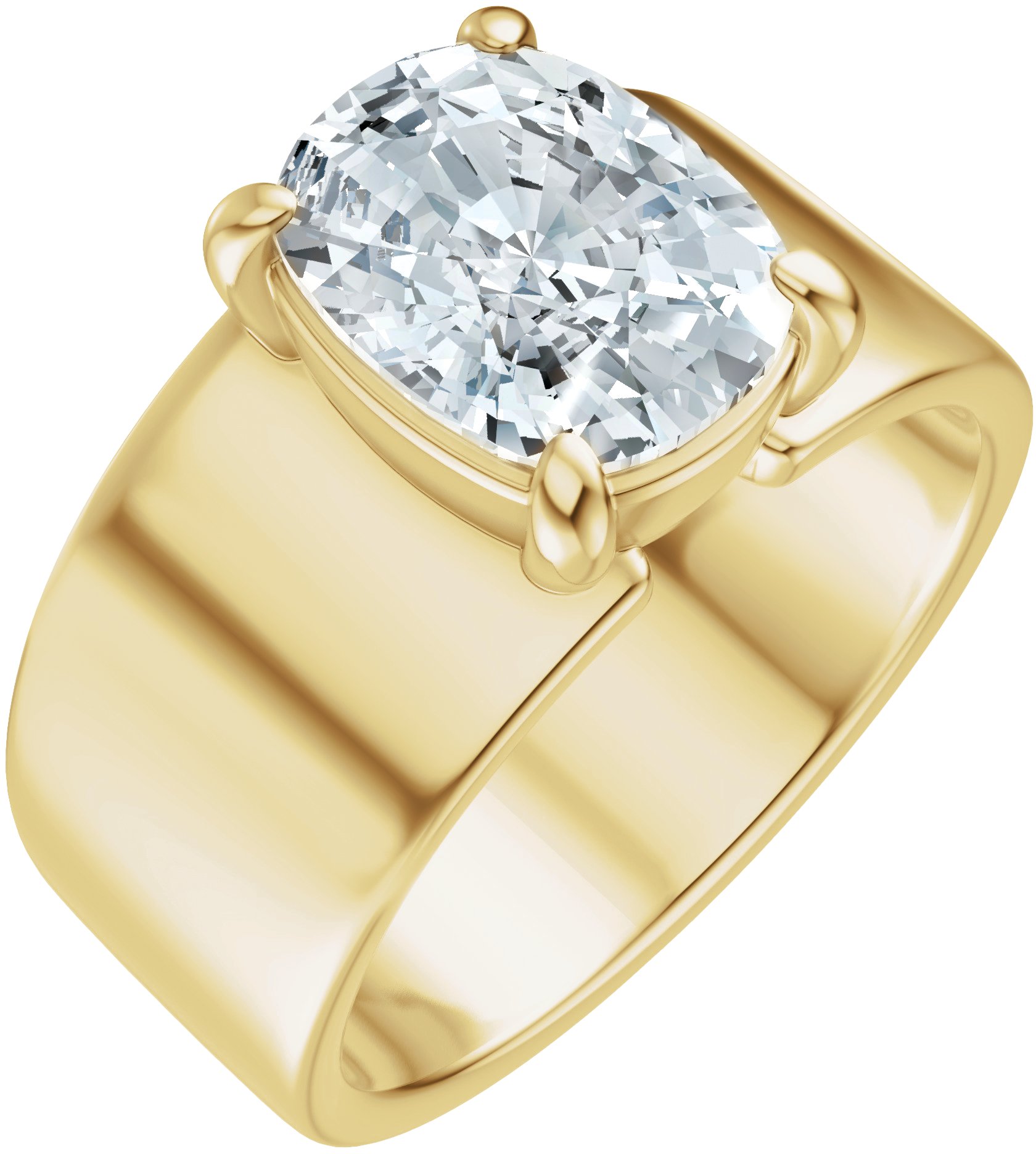 Solitaire Engagement Ring or Band